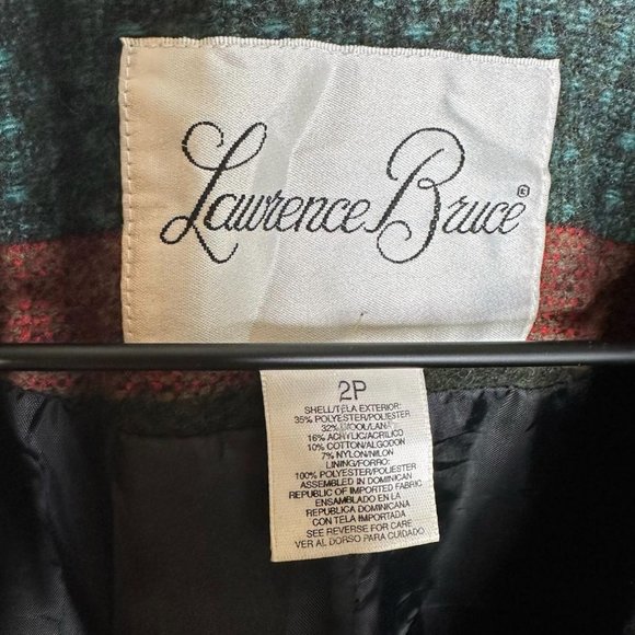 Lawrence Bruce Vintage Aztec Southwestern Wool Blend Stripe Blazer Size 2 Petite - Picture 4 of 4